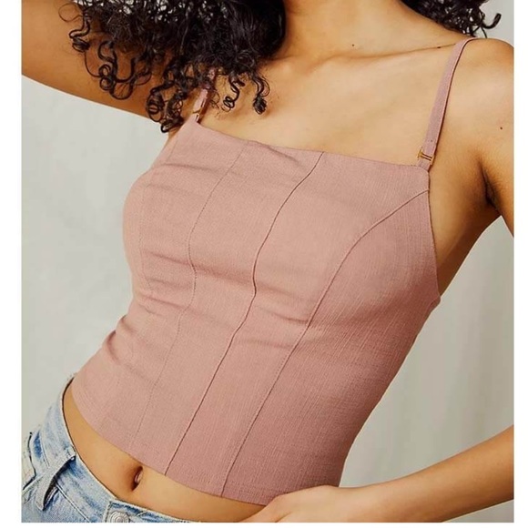 Free people Back On Track Cami Strawberry Roan - Picture 1 of 3